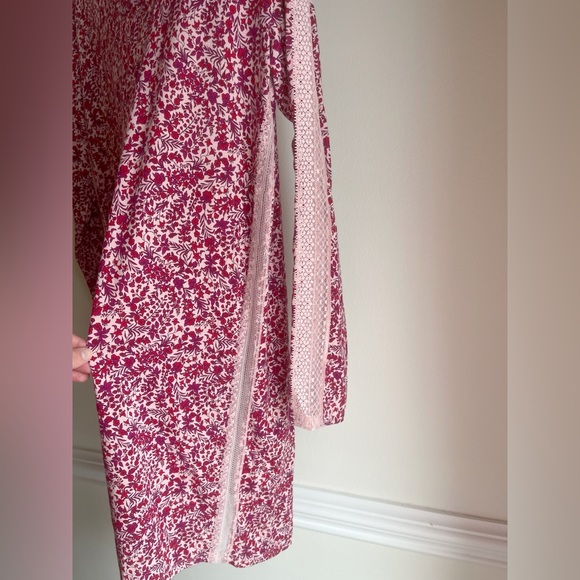 Victoria’s Secret Floral Knit Nightgown Panel Long Sleeve | Size Small - Picture 3 of 7